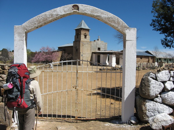 The tiny town of Churo, high on the Mesa